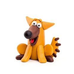 Hey Clay Modelliermasse Nutztier: Hund