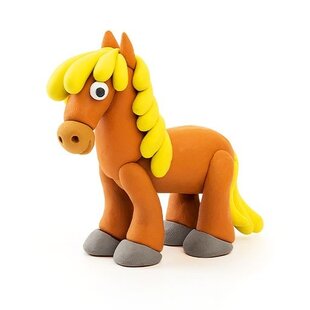 Hey Clay modeling clay farm animal: horse