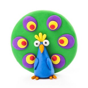 Hey Clay | Boetseerklei Vogels - Pauw