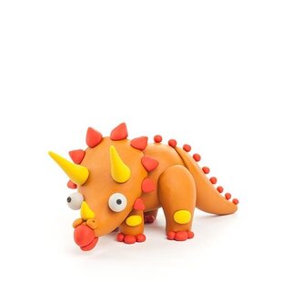 Hey Clay modeling clay dinosaur: Triceratops