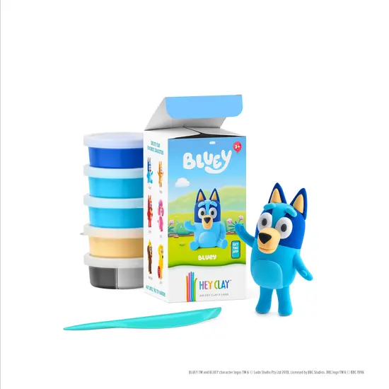 Hey Clay Hey Clay | Boetseerklei Bluey & Friends - Blue