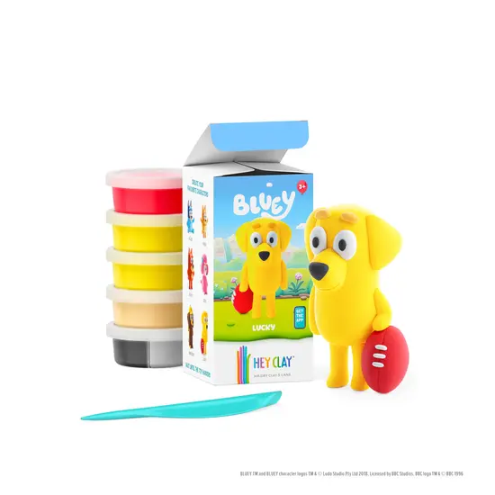 Hey Clay Hey Clay | Boetseerklei Bluey & Friends - Lucky