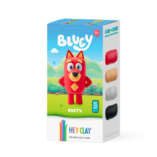 Hey Clay Hey Clay | Pâte à modeler Bluey & Friends - Rusty