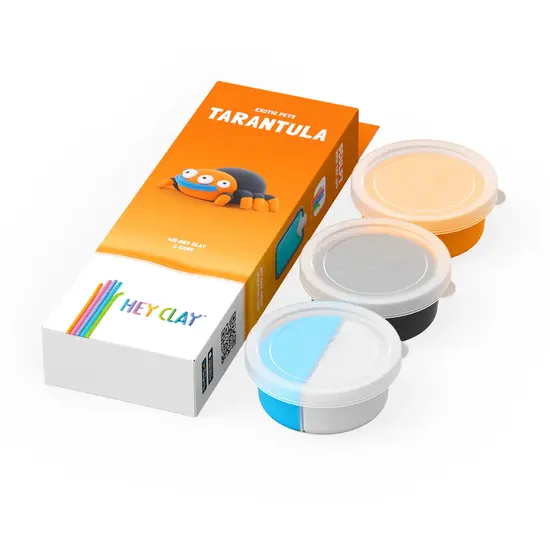 Hey Clay Hey Clay | Modelliermasse Exotische Haustiere – Tarantel