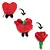 Les Déglingos | Flipetz - Red Heart/Flower plush toy