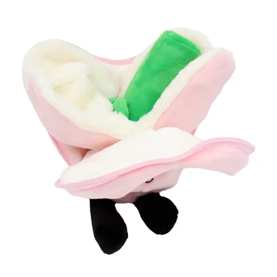 Les Déglingos | Flipetz - Pluche Knuffel Roze En Wit Hart/Bloem