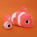 Les Déglingos | Les Ptipotos - Bigou coral clown fish soft toy mother and her baby
