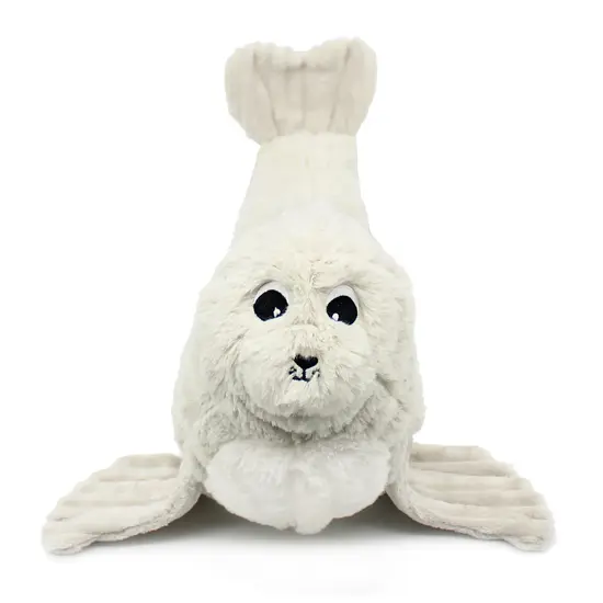 Les Déglingos | Les Ptipotos - Ploufou grey sealion soft toy mother and her baby