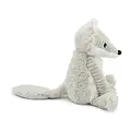 Les Déglingos | Les Ptipotos - Frimou grey arctic fox soft toy mother and her baby