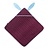 Quut Quut | Baumwollhandtuch mit Kapuze (75 x 75 cm) Bunny Burgundy