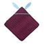 Quut Quut | Cotton hooded towel (75 x 75cm) Bunny Burgundy