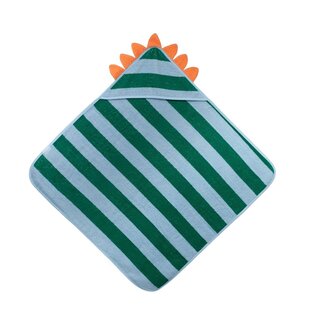 Quut | Serviette à capuche en coton (75 x 75cm) Dino Lagoon