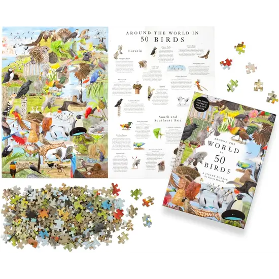 New Mags New Mags | Jigsaw Puzzle Around the World In 50 Birds 1000 Piece