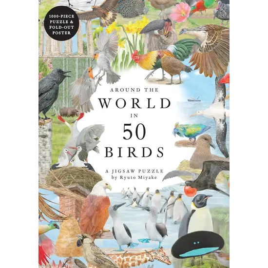 New Mags New Mags | Legpuzzel Rond De Wereld In 50 Vogels 1000 Stukjes