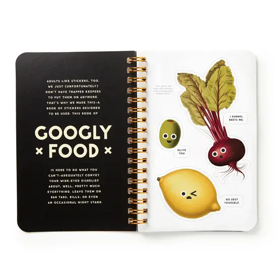 New Mags New Mags | Livre d'autocollants alimentaires Googly