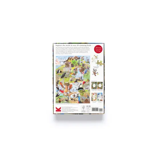 New Mags New Mags | Puzzle „Rund um die Welt in 50 Vögeln“ 1000 Teile