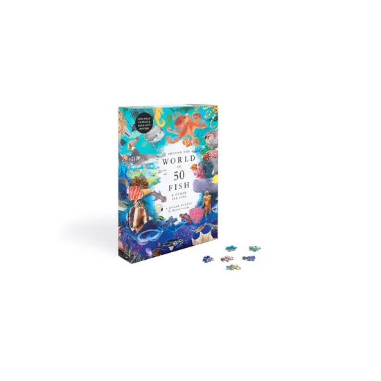 New Mags New Mags | Puzzle autour du monde en 50 poissons, 1000 pièces