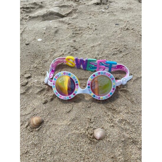 Bling2o Bling2o | Lunettes de natation Bright Stripe Rainbow Ribbon +6Y