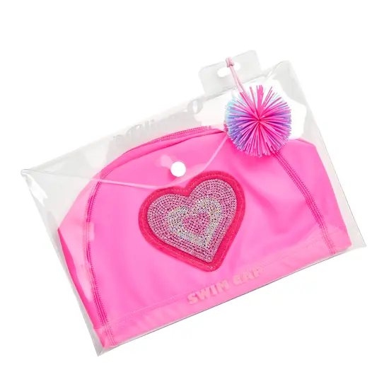Bling2o Bling2o | Bonnet de bain Cœur Rose +3 ans