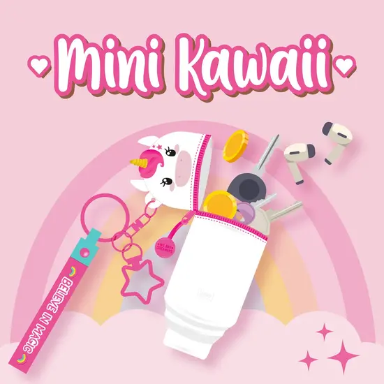 Legami Legami | Unicorn Coin Purse with Key Ring - Mini Kawaii