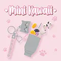Legami Legami | Kitty Coin Purse with Key Ring - Mini Kawaii