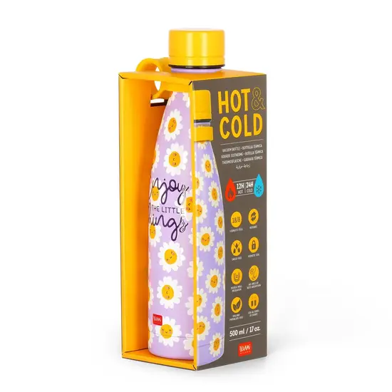 Legami Legami | Trinkflasche Daisy Hot & Cold Vacuum Bottle 500 ml