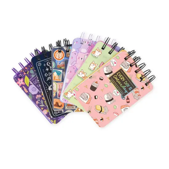 Legami Legami | Lined Notebook with Illustrated Hard Cover - Sushi Cat - Jotter - Spiral-Bound