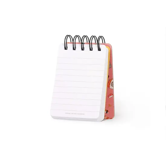 Legami Legami | Lined Notebook with Illustrated Hard Cover - Sushi Cat - Jotter - Spiral-Bound