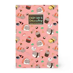 Legami | A5 Blank Notebook with Illustrated Hard Cover - Sushi Cat