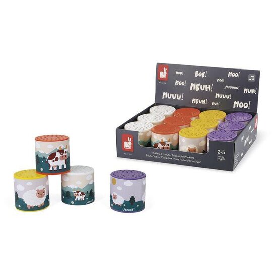 Janod Janod | Geluidsdoosje Koe En Schaap Assortiment