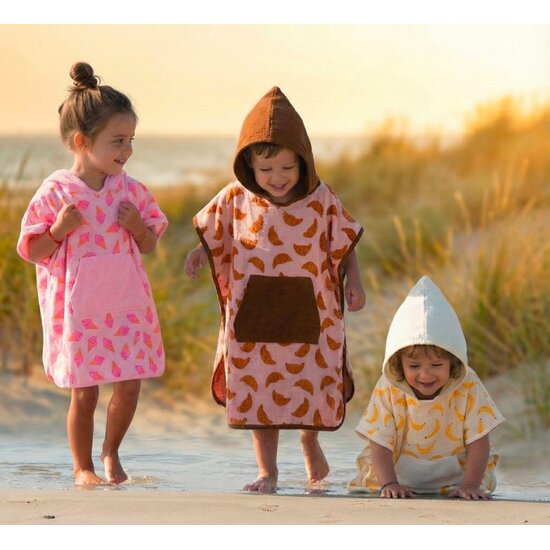 BB&Co BB&Co | Poncho Bambou Ivoire/Bananes 3-5Y