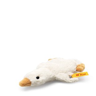 Steiff | Gilda Goose Grip Toy With Rattle 13 cm White