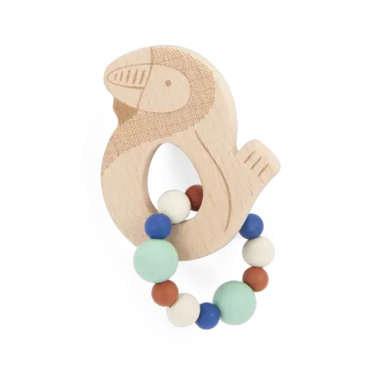 Moulin Roty Moulin Roty  | La forêt Mawa Calao Teething Ring Rattle