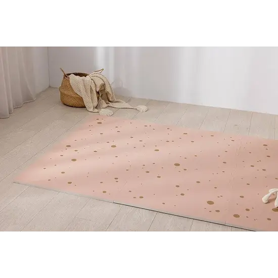 Nido Nido Nido Nido | Tapis puzzle élégant Pink and Gold Confetti, lot de 6