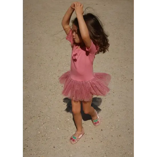 Konges Slojd Konges Slojd | Ballerina Jurk Strawberry Ice