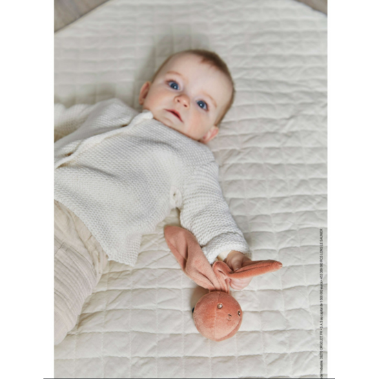 Kaloo Kaloo | Rabbit Rattle Ball Terracotta