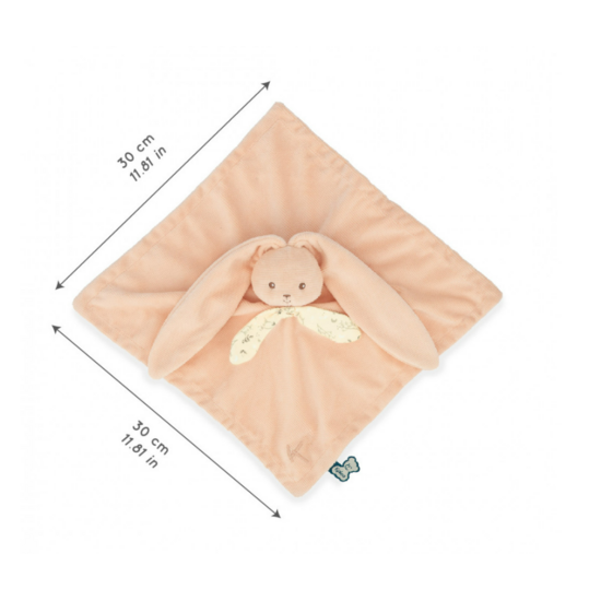 Kaloo Kaloo | Knuffeldoekje Konijn Perzik