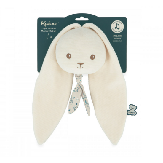 Kaloo Kaloo | Peluche musicale lapin crème