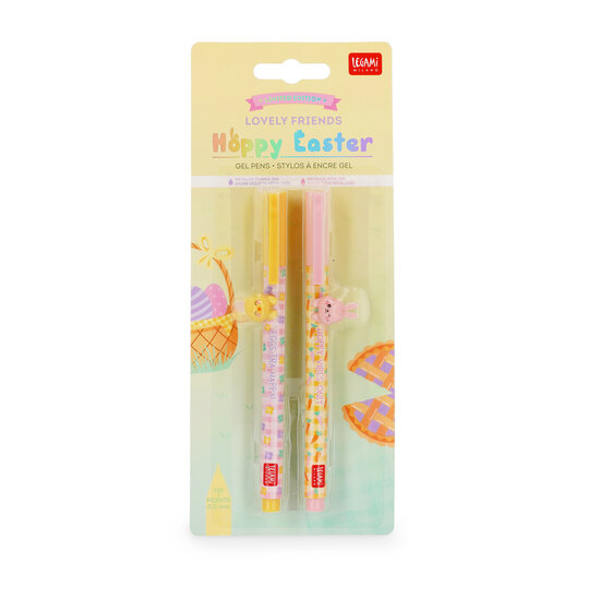 Legami Legami | Ballpoint Pen Happy Easter Gel Pens Rabbit/Chick 2-piece