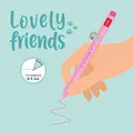 Legami Legami | Gelpen Met  "Be Curious" Kitty Animal Decoration - Lovely Friends