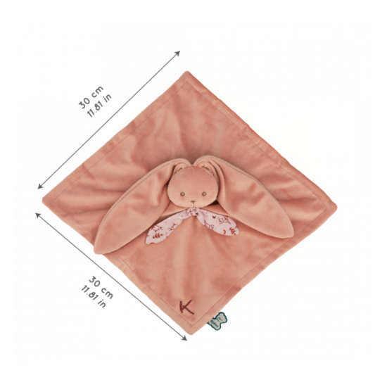 Kaloo Kaloo | Knuffeldoekje Konijn Terracotta