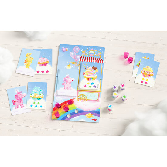 Haba Haba | Spiel Einhorn Glitzerglück - Magischer Würfelspaß