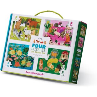 Crocodile Creek | Four Puzzles To Grow On - Haustiere