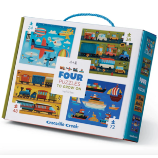 Crocodile Creek | Four Puzzles To Grow On - Voertuigen