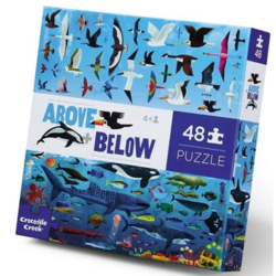 Crocodile Creek | Above + Below Puzzle, 48 pièces - Mer et ciel