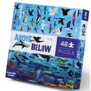 Crocodile Creek | Above + Below Puzzle, 48 Stück - Meer und Himmel