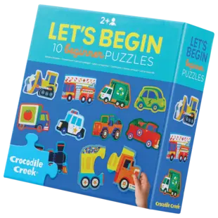 Crocodile Creek | Let's Begin Puzzles 2 Pieces Vehicles