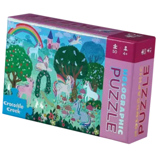 Crocodile Creek | Holographic Foil Puzzel Sprankelende Eenhoorn 50 Stuks