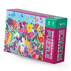 Crocodile Creek | Holographic Foil Puzzel Vlinders 50 Stuks