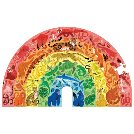 Crocodile Creek Crocodile Creek | Puzzel Dierenregenboog 100 Stuks
